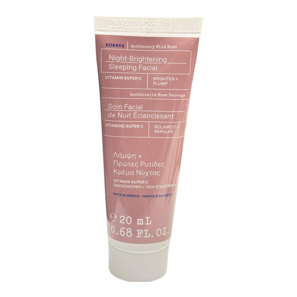 Korres Wild Rose Night Facial in Pink